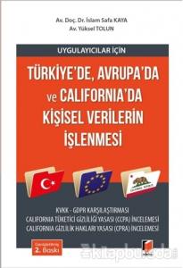 Uygulayıcılar için Türkiye'de, Avrupa'da ve California'da Kişisel Verilerin İşlenmesi