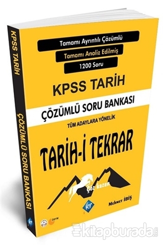 2020 KPSS Tarih-i Tekrar Çözümlü Soru Bankası Mehmet İbiş