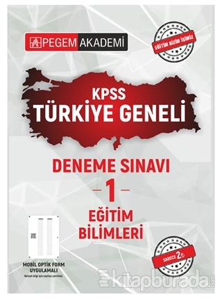 2021 KPSS Eğitim Bilimleri Türkiye Geneli Deneme Sınavı 1 Kolektif