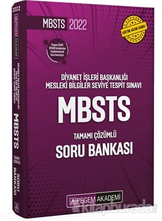 Diyanet İşleri Başkanlığı Mesleki Bilgiler Seviye Tespit Sınavı MBSTS Tamamı Çözümlü Soru Bankası