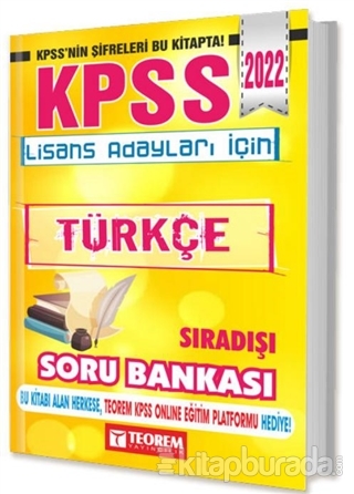 2022 KPSS Lisans Türkçe Sıradışı Soru Bankası Kolektif