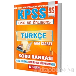 KPSS Lise Ön Lisans Türkçe Tam İsabet Soru Bankası