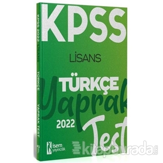 KPSS Türkçe Yaprak Test