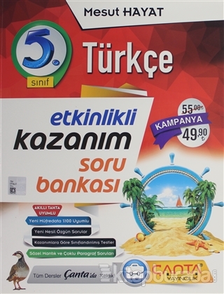 5.Sınıf Türkçe Kazanım Soru Bankası 2020