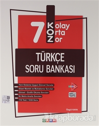 7.Sınıf LGS Koz Türkçe Soru Bankası