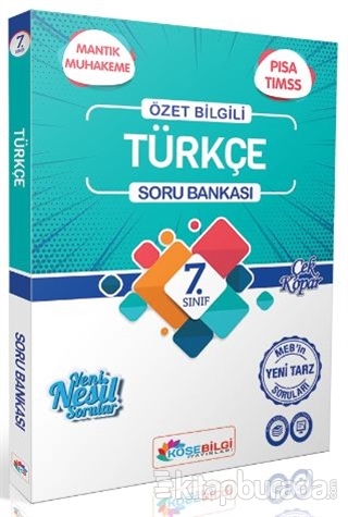 7.Sınıf Türkçe Özet Bilgili Soru Bankası Kolektif