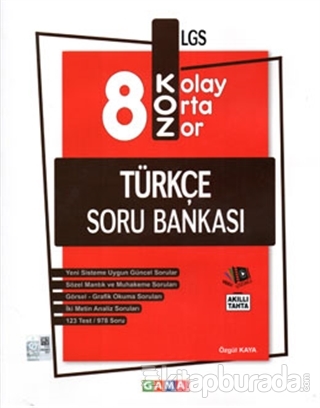 8.Sınıf LGS Koz Türkçe Soru Bankası Özgül Kaya