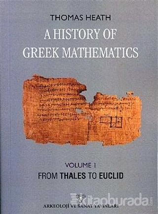 A History of Greek Mathematics - Vol 1 %15 indirimli Thomas Heath