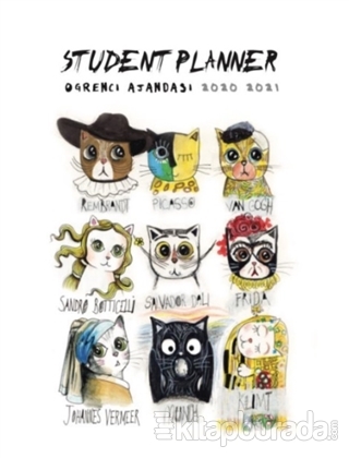 Akademi Çocuk Öğrenci Ajandası 2020-2021 Painter Cats 3076