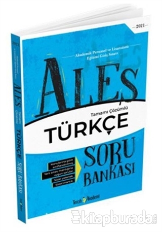 ALES Türkçe Tamamı Çözümlü Soru Bankası Kolektif