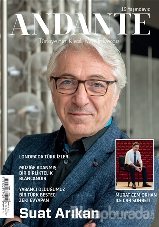 Andante Müzik Dergisi Yıl: 19 Sayı: 187 Mayıs 2022