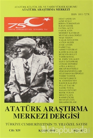 Atatürk Araştırma Merkezi Dergisi Sayı: 42 Kasım 1998