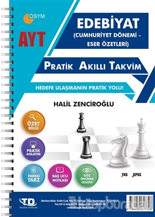 AYT Edebiyat Pratik Akıllı Takvim Halil Zenciroğlu