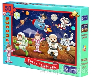 Çocuklar Uzayda 50 Parça Puzzle