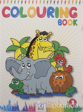 Colouring Book 4 Kitap Takım (Boyama Kalemleri Hediyeli)