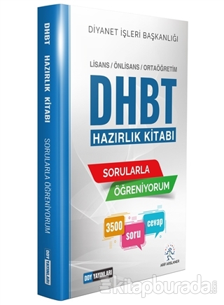 DHBT Sorularla Öğreniyorum Hazırlık Kitabı 2020