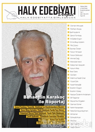 Halk Edebiyatı Dergisi Sayı: 2 Eylül-Ekim 2014