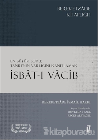 İsbat-ı Vacib Bereketzade İsmail Hakkı