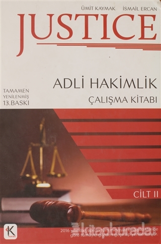 Justice - Adli Hakimlik Çalışma Kitabı 2.Cilt (Ciltli)