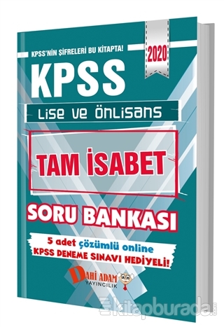 KPSS 2020 Lise ve Önlisans Tam İsabet Soru Bankası