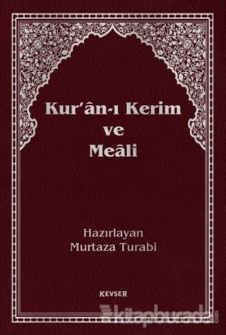 Kur'an-ı Kerim Meali (Büyük Boy) (Ciltli)