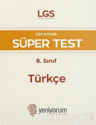 LGS Çek Kopar Süper Test 8. Sınıf Türkçe Kolektif
