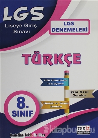 LGS Türkçe Denemesi 8. Sınıf Kolektif