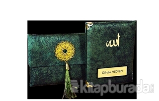 Nubuk Kumaş Kaplı ve Çantalı Yasin Kitabı Seti - K. Yeşil Mehmet Gündo