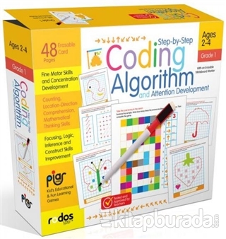 Step-By-Step Coding, Algorihtm And Attention Development-1 / Grade-Level 1 / Ages 2-4