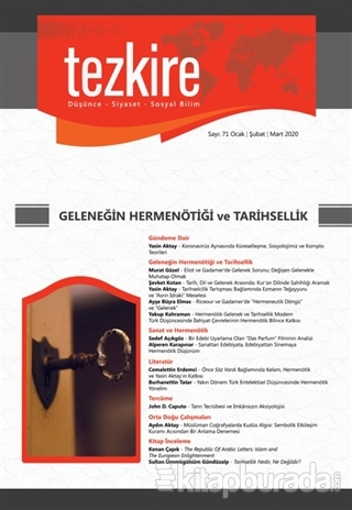 Tezkire Dergisi Sayı: 71 Ocak-Şubat-Mart 2020 Kolektif