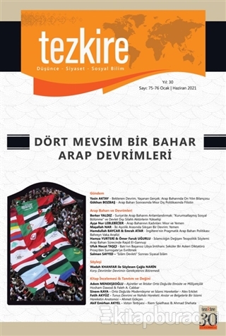 Tezkire Dergisi Sayı:75-76 Ocak-Haziran 2021 Kolektif