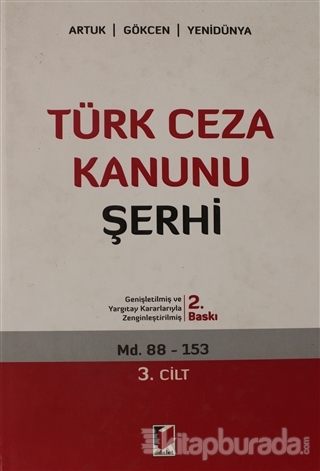 Türk Ceza Kanunu Şerhi  3. Cilt (Ciltli)
