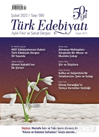 Türk Edebiyatı Dergisi Sayı: 580 Şubat 2022 Kolektif