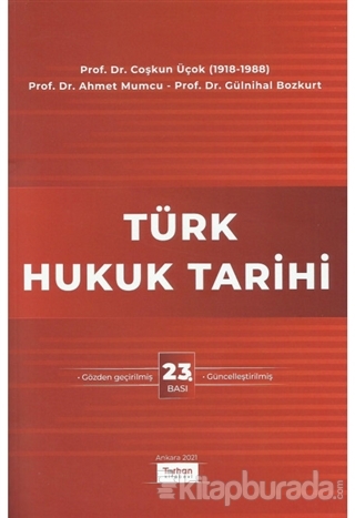 Türk Hukuk Tarihi Coşkun Üçok