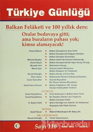 Türkiye Günlüğü Dergisi Sayı: 110