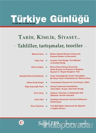 Türkiye Günlüğü Dergisi Sayı: 119