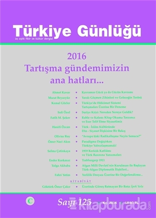 Türkiye Günlüğü Dergisi Sayı : 125 Kış 2016 Kolektif