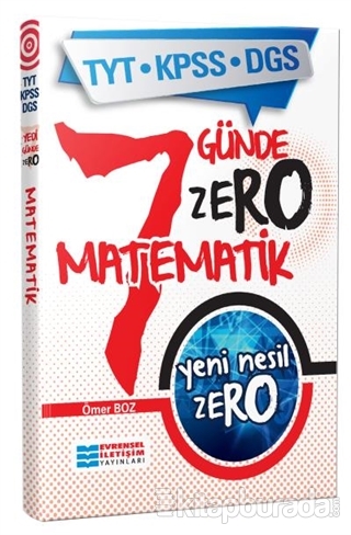 TYT KPSS DGS Yeni Nesil Zero Matematik
