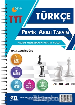 TYT Türkçe Pratik Akıllı Takvim