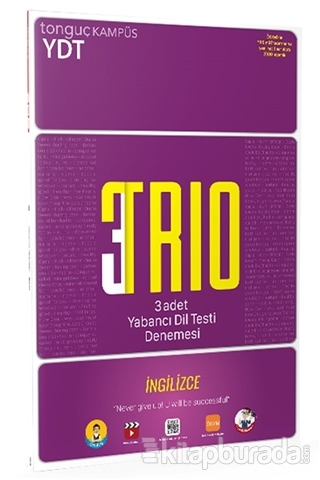 YDT Trio 3 Adet Yabancı Dil Testi Denemesi