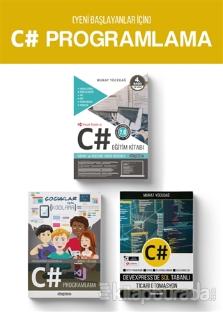 Yeni Başlayanlar için C# Programlama (3 Kitap Takım) Murat Yücedağ