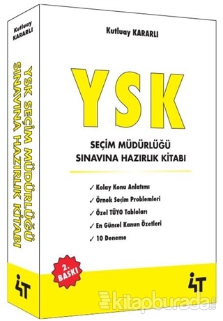 YSK Seçim Müdürlüğü Sınavına Hazırlık Kitabı Kutluay Kararlı